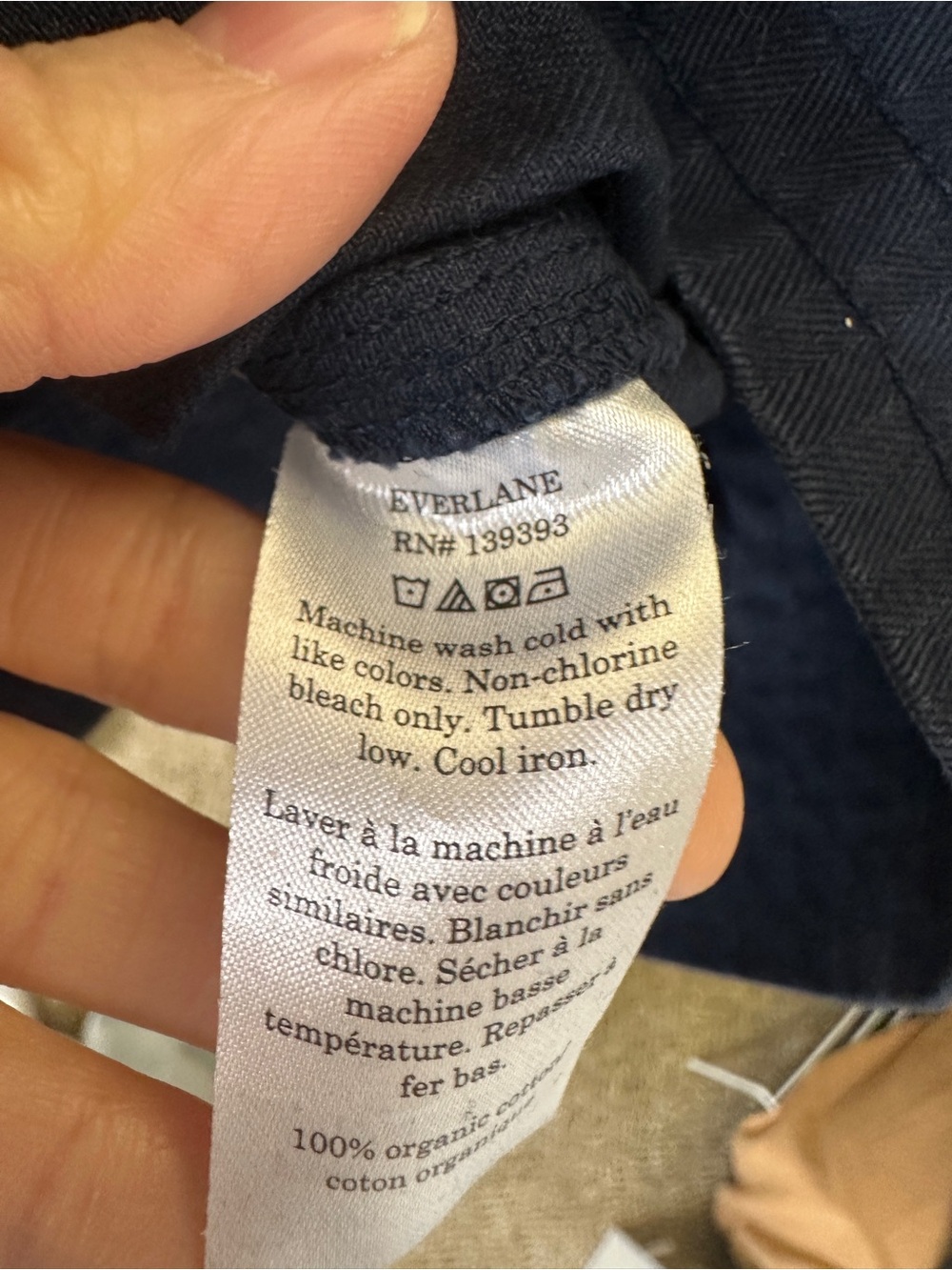 Everlane Denim Square-Neck Tie-Waist Sundress Picnic Dress Size Large - Picture 7 of 9